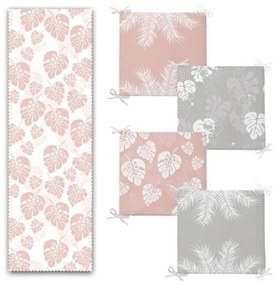 Комплект възгалвници за сядане и тишлайфер 5 бр. Tropical Leaves – Mila Home