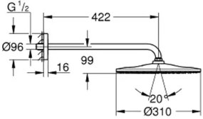 Душ слушалка с рамо Grohe RainДуш