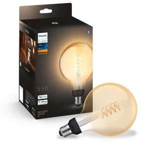 LED Димируема крушка Philips Hue WHITE FILAMENT G125 E27/7W/230V 2100K