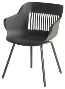 Тъмносиви пластмасови градински столове в комплект от 2 броя Jill Rondo - Hartman