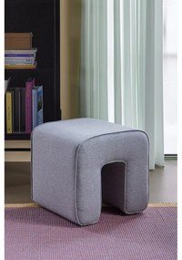 Сива табуретка Sculpture – Hübsch