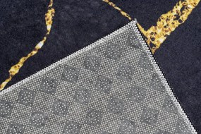Тъмно модерен килим с мраморна шарка Ширина: 80 см | Дължина: 200 см