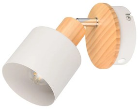 Прожектор в бял и естествен цвят ø 9 cm Shanti – Trio