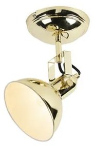 Индустриален кръгъл прожектор златен 1-светлина - Tommy