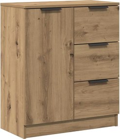 856837 vidaXL Сайдборд, дъб артизан, 60x30x70 см, инженерно дърво