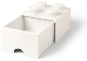Бяла квадратна кутия за съхранение - LEGO®