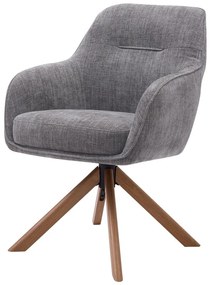 Сиви тапицирани трапезни столове в комплект 2 бр. Avola – Unique Furniture