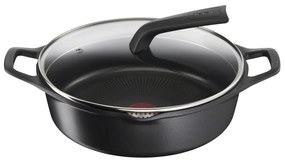 Касерола с Капак Tefal E2497244 Черен Ø 28 cm