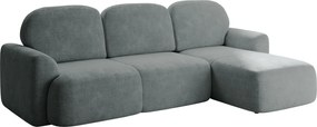 Ъглов диван Nabu-Сиво-Десен