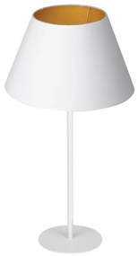 Настолна лампа ARDEN 1xE27/60W/230V Ø 30 см бяла/златиста