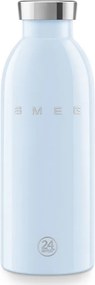Термо бутилка SMEG Clima 50's Style WBF01PB, 500 мл, Херметично затваряне, Двустенна, Неръждаема стомана 18/8, Син