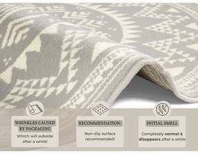 Сив килим Celebration , ⌀ 200 cm Valencia - Hanse Home