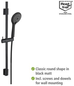 Черен душ комплект от неръждаема стомана 70cm Water Saving - Wenko
