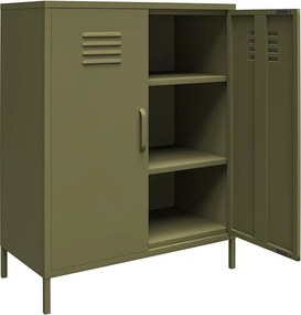 Метално шкафче в цвят каки 79x100x39 cm Bradford – Støraa