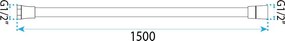 Душ маркуч против усукване Rea Chrome 150 cm