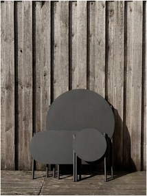 Черна градинска пейка метална Disc – Zone