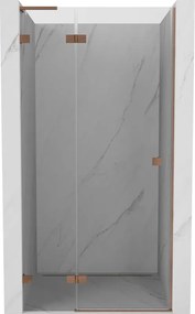 Mexen Lunar L врата за душ лява страна 125 cm, прозрачен, матиран мед - 834L-125-000-65-00-L