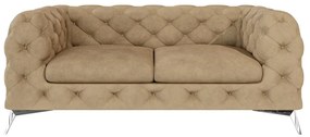 Светлокафяв кадифен диван 185 cm Chelsea – Ropez