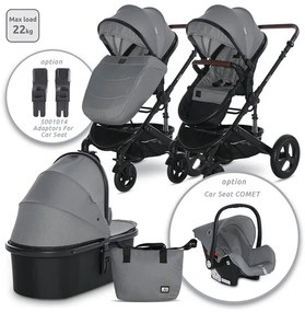 Детска количка 2в1 BOSTON LORELLI - DOLPHIN Grey