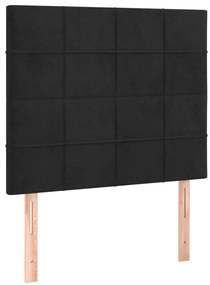 3116364 vidaXL Горни табли за легло, 2 бр, черни, 80x5x78/88 см кадифе