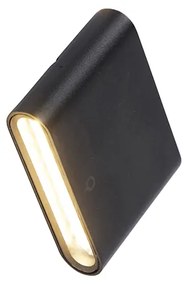 Модерна външна стенна лампа черна 11,5 см с LED IP65 - Batt
