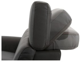 Тъмнокафяв ъглов диван от изкуствена кожа (ляв ъгъл) Capena – Støraa