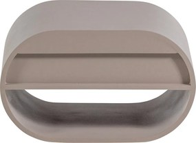 Сиво-бежов на няколко нива стенен рафт 39 cm Momo – WOOOD