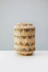 Настолна лампа в естествен цвят с текстилен абажур/с абажур от юта (височина 35 cm) Ano – Markslöjd