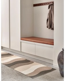 Кафява и бежова пътека за открито и закрито 70x300 cm Urvi Earth – Pappelina