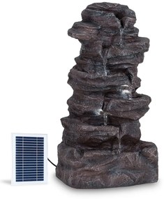 Blumfeldt Stonehenge XL, соларен фонтан, LED осветление, полирезин, литиево-йонна батерия