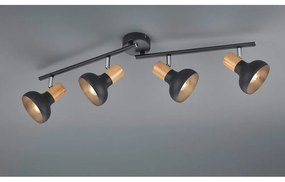 Матово черно прожектор ø 10 cm Latika – Trio