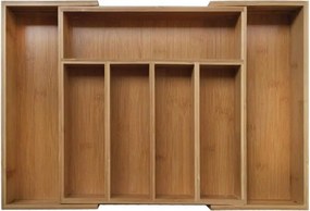 Бамбуков разделител за прибори Kinghoff KH 1218, 52 x 31.5 x 5см, Кафяв