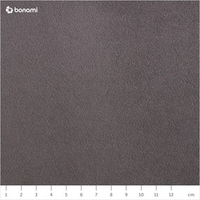 Тъмно сив кадифен разтегателен диван Santo - Milo Casa