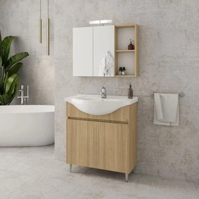 Комплект за баня Drop Alfa 75-Естествен светъл цвят