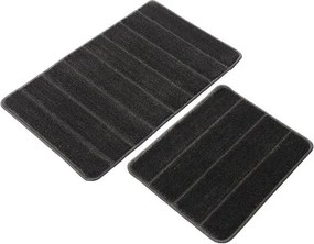 Антрацитни килими за баня в комплект 2 бр. 50x80 cm Yeni Cizgli – Foutastic