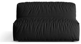 Черен модул за диван (среден модул) Martina – Micadoni Home