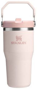 Светлорозов термос от неръждаема стомана 600 ml IceFlow™ Flip Straw 2.0 Tumbler Rose Quartz – Stanley
