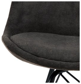 Тъмно сив трапезен стол Eris - Actona