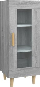 817427 vidaXL Сайдборд, сив сонома, 34,5x34x90 см, инженерно дърво