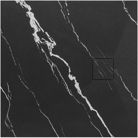 Корито за душ кабина Magnum CARRARA BLACK 90x90