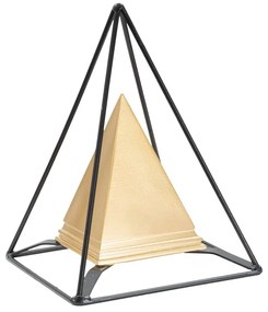 Метална статуетка в златна декорация Пирамида - Mauro Ferretti