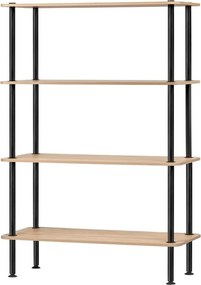 Стелаж от декор от дъб в естествен цвят 80x127x35 cm Teidi – noo.ma