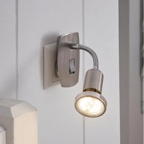 Eglo 902366 - LED осветително тяло за контакт MINI 1xGU10/2,8W/230V матов хром