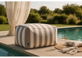 Градински чувал за сядане в бял и сив цвят – Bonami Essentials