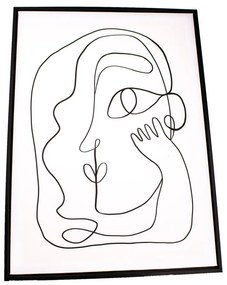 Картина за стена в рамка Силует, 45 x 60 cm - Dakls