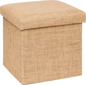 Сгъваем пуф 5five Mix & Modul, Плат с ефект юта, 31x31 cm