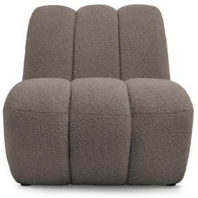 Кафяво-сиво кресло от прежда с примки от букле Janissaire – Bobochic Paris