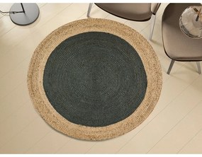 Кръгъл килим в сиво-натурален цвят ø 90 cm Mahon - Universal