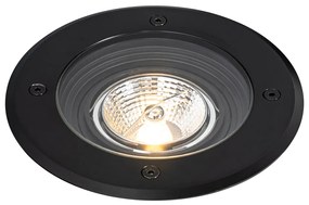 Комплект от 6 модерни външни земни светлини черни AR70 регулируеми IP65 - Delux