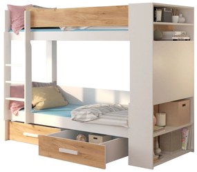 Двуетажно легло Sveg-200 x 90-White - Drus